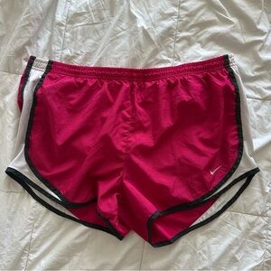 Nike Pink and White Athletic Shorts
